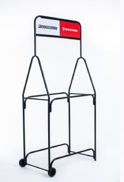 Expositor para pneus de carro ou moto